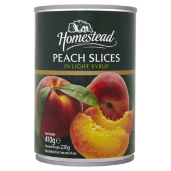Picture of Homestead Peach Slices 410g x12